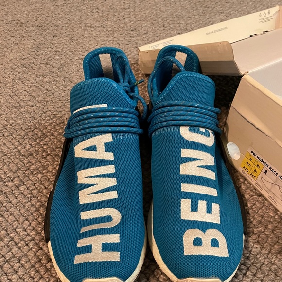 Adidas Blue Human Race OG Sneakers